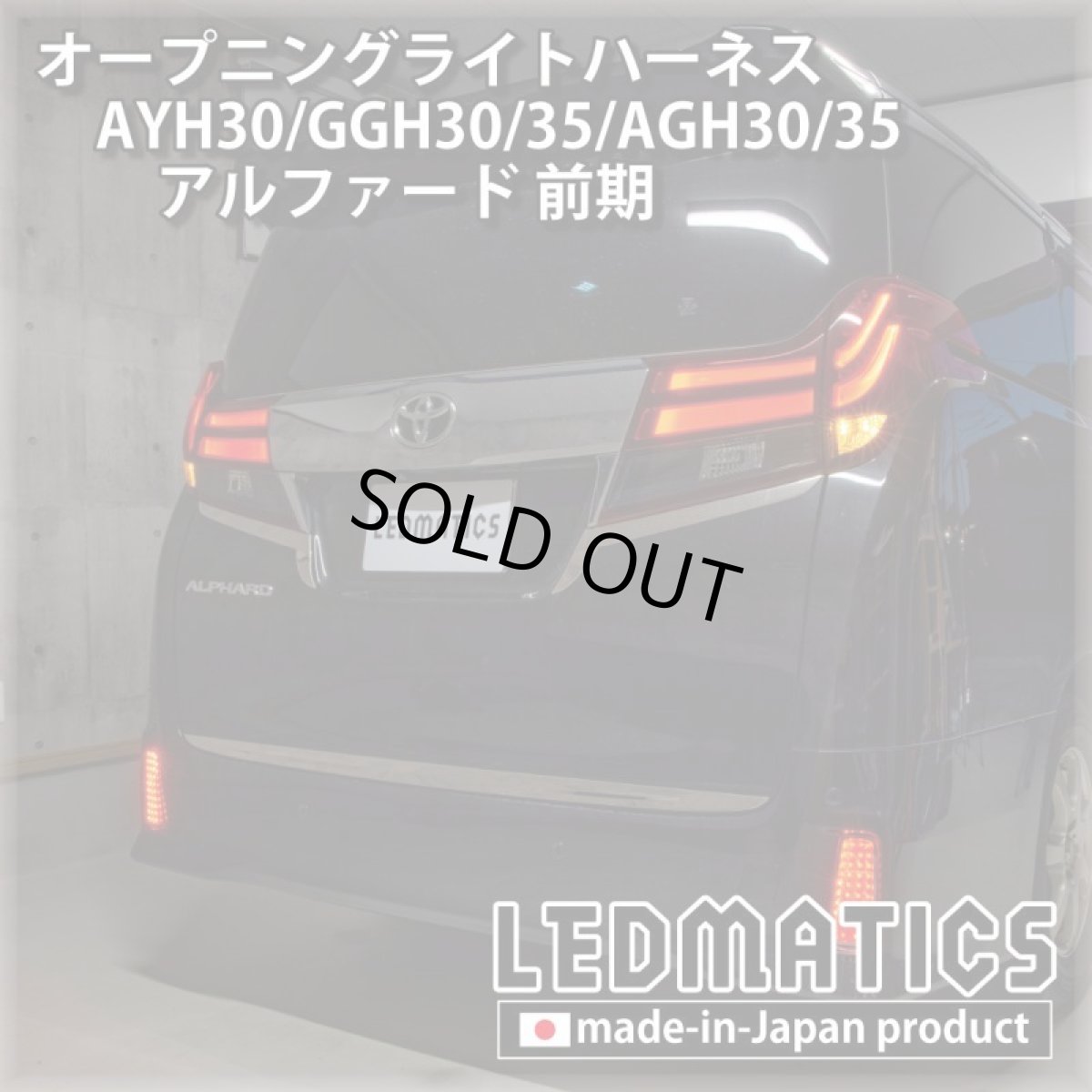 画像1: AYH30/GGH30/35/AGH30/35 アルファード 前期 オープニングライトハーネス [LEDウェルカムランプ] (1)